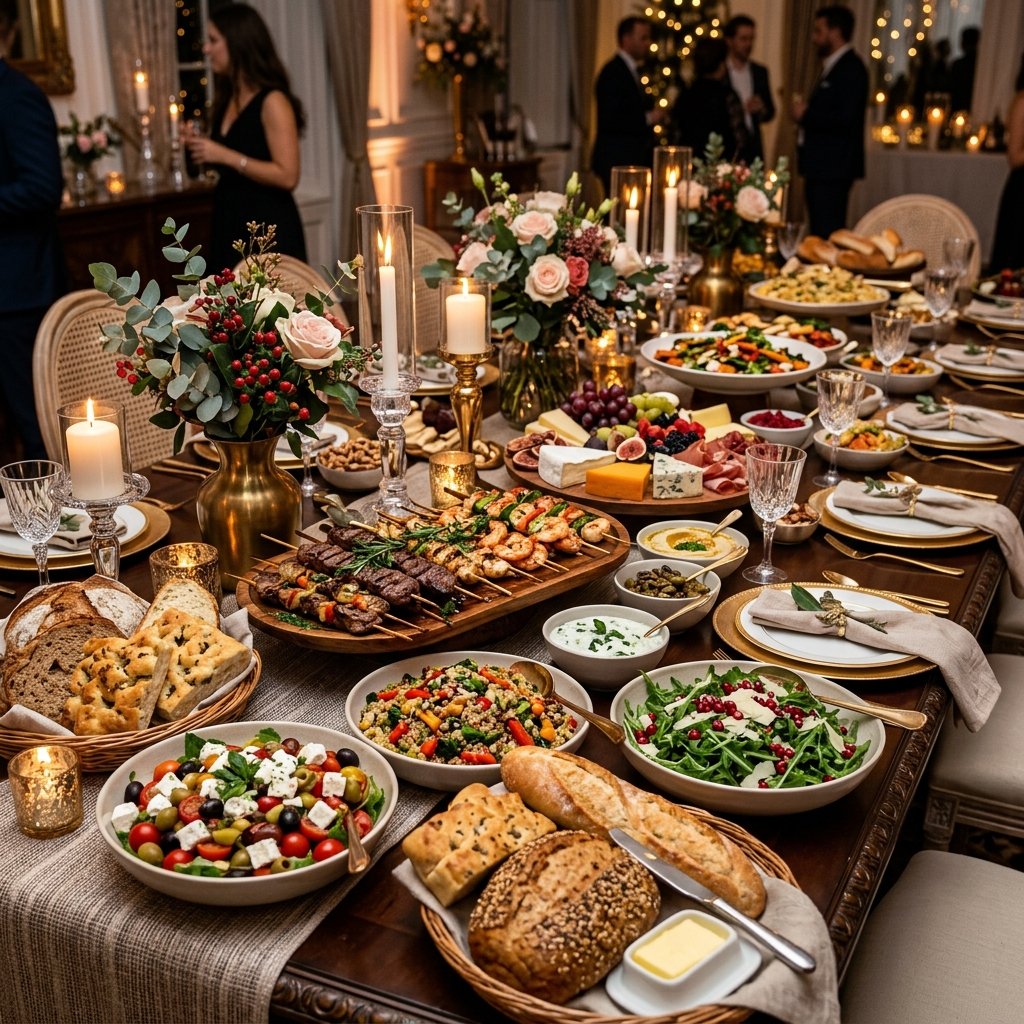 Delta Catering Gourmet Feast Spread